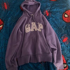 Violet purple zip up gap hoodie/sweater